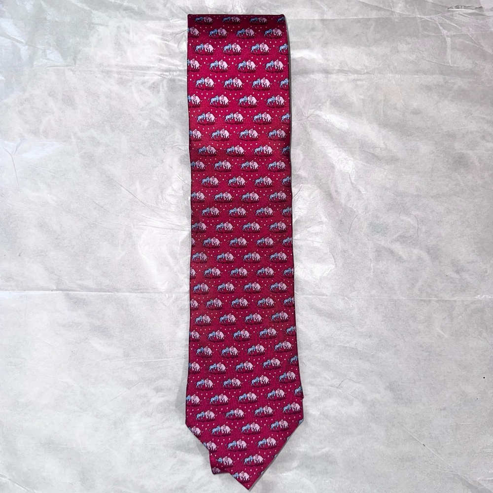 NWT Bird Dog Bay Neckware 100% Silk “Poll Position” Neck Tie Politics Theme